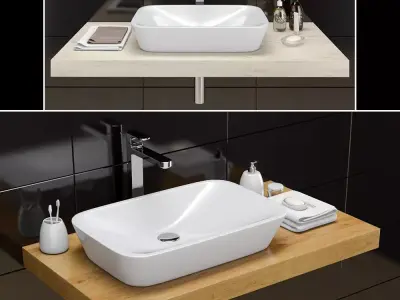 Washbasin RAVAK  Ceramic R 3D model