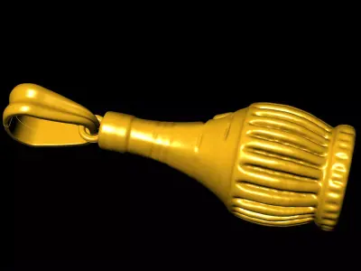 Bottle pendant charms - one inch pendant 3D print model purchase