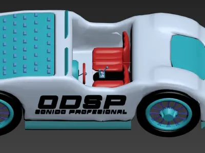 Coche editable 3D model