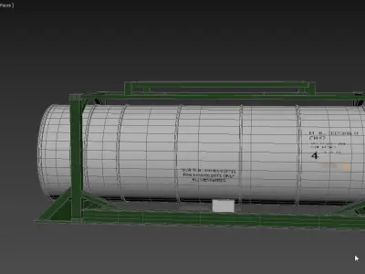 Tank Container 01 3D model