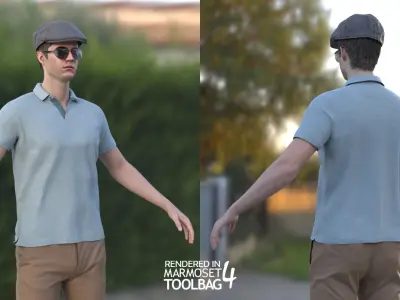 Mens Autumn and Casual Outfits 3D Model Collection