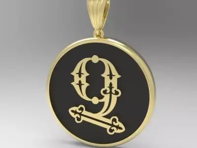 Decorative Letter Ch 3D print model