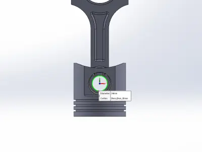 Piston and Connecting Rod Assembly 3D print model