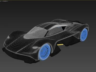 Aston Martin Valkyrie 2018 3d model 3D model