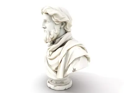 Elegant Marble Bust model pack Low-poly 3D model