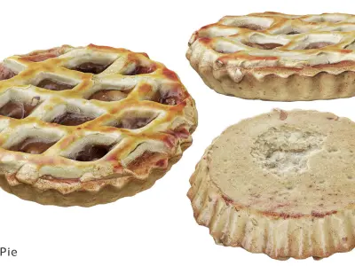 Pastry Set 03 3D model