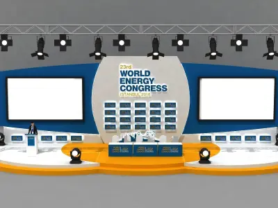 Congress Stage Decor 78 3D model