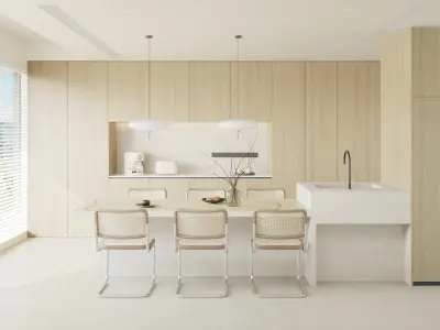 the silence of residential indoor  3D model