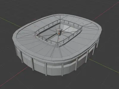 Realistic Stadium Pack  Low-poly 3D model