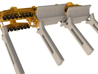 Bridge Girder Erection Machine 3D model