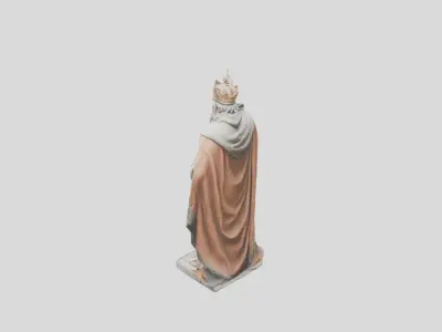 Fantasy Medieval King Low-poly 3D model