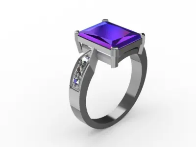 ANEL COM PEDRA  3D model