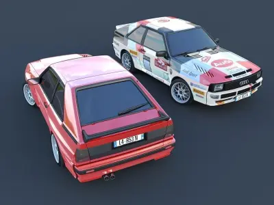 Audi quattro S1 3D model