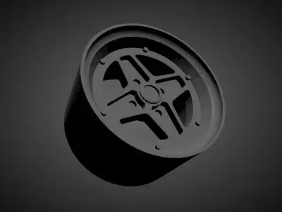 Enkei Apache II scalable and Printable rim  3D print model