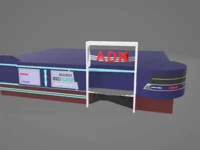 Shopping centre 3D model