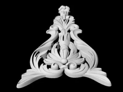 Central decor ornament for furniture 3D model 355