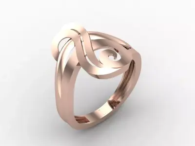 Plain Ring Women Ready STL 3DM Models Womens Rings 3D models 3D print model 4
