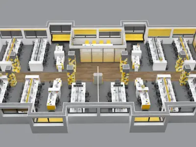 OFFICE 3D FLOORPLAN 3D model