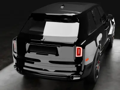 Rolls Royce Culinan with interior 3D model