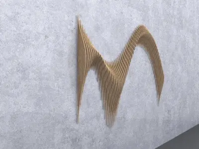 Parametric Fluent Woods 3D model