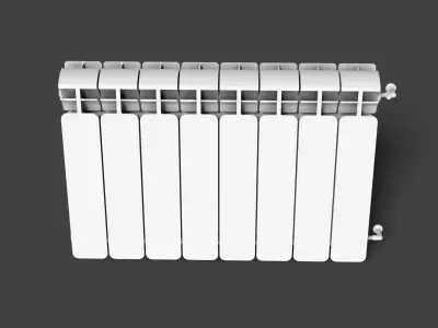 Battery radiator Low-poly 3D model