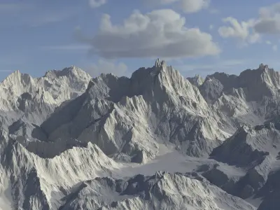 8k Summer Mountain V1 Free 3D model