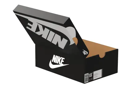 Nike Shoe Box PBR 03 Low-poly 3D model
