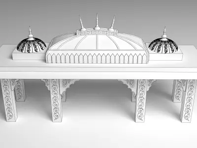Indian Palace Porch 3D model