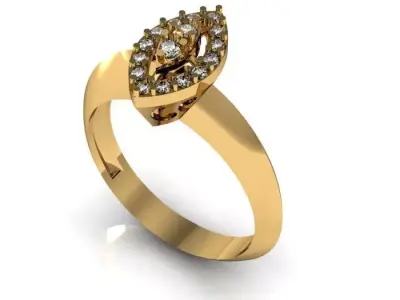 fancy ring 3D print model