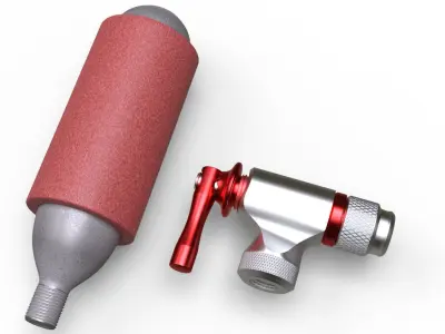 Bike inflator 3D model