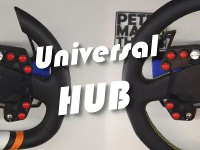 PMT Universal HUB for Simracing 3D print model