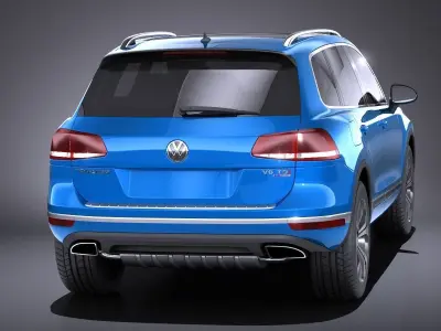 Volkswagen Touareg 2016 VRAY 3D model