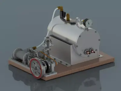 Steam Engine 3D model