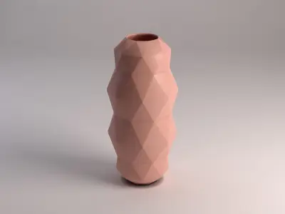 CERAMIC VASE---Triangular relief 3D model