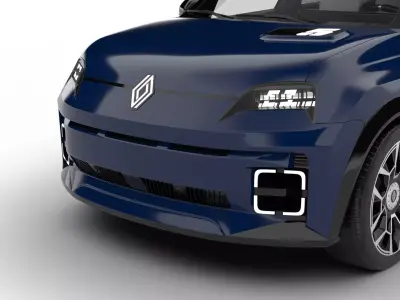 Renault 5 E-Tech Roland-Garros 2025 3d model 3D model