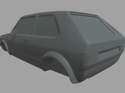 Volkswagen Golf MK1 Miniature 3D print model