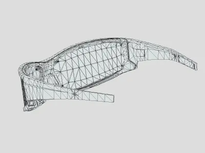  Biker Glasses Low Poly PBR Realistic Low-poly 3D model