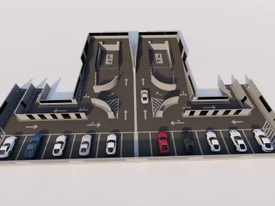 Parking-Parking Lot 3D model