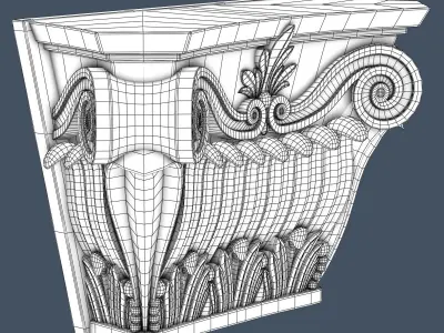 Pilaster Capital 3D model