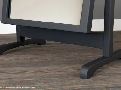 Rotating Mirror - 4k Textures - 3 different materials 3D model