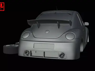 Volkswagen New Beetle RSi 2001-2003 3D print model