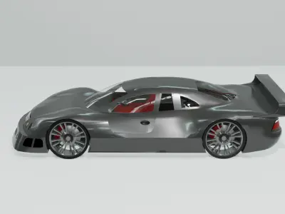 Mercedes-Benz CLK GTR 3D model by abduvahidovabdugaffar