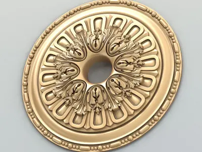 Round rosette 057 3D model