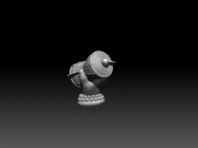 Lord Shiva Damru Hand Car Charm 3D print model