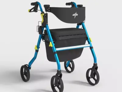 MOBILITY ROLLATOR WALKER Low-poly 3D model