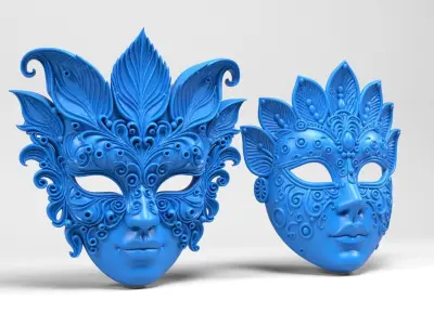 Venetian Masks 3D print model
