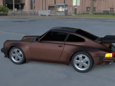 Porsche 911 930 HDRI 3D model