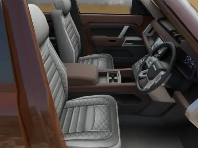 Land Rover Defender 130 Low-poly 3D model