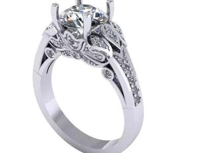 Ring Diamond new 3D print model