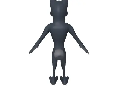 Wolf Cartoon 3D model